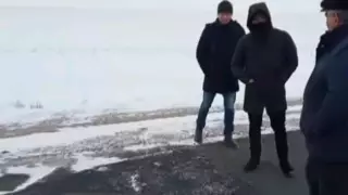 Укладку асфальта на снег объяснил акимат СКО