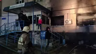 Пожар произошел в офисе "Казпочты" в Кентау
