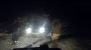 Спасение водителей сняли на видео в Алматинской области