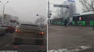 "40 минут стоим": водителей возмутила огромная пробка в Алматы