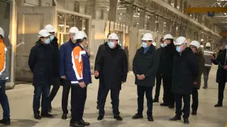 Мамин принял участие в открытии домостроительного комбината в Нур-Султане