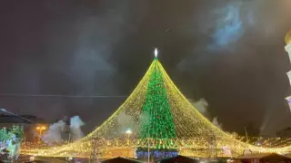 На открытии главной елки Украины произошел пожар