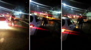 Выбила зеркало: конфликт водителя и пешехода попал на видео в Алматы