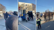 Попытка побега из военкомата попала на видео в Актау