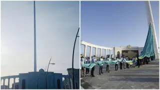 Жители Атырау "потеряли" главный флаг области