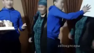 Желі қолданушылары әйелдің бетіне торт жаққан жігіттің ісіне ашуланды