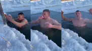 Видео пьющего кумыс в проруби казахстанца стало вирусным в TikTok