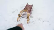 Мужчина украл санки, чтобы покататься как в детстве