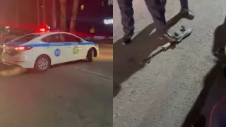 "Введен план "Перехват". Задержание вооруженных людей в Алматы попало на видео