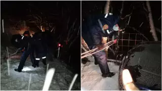 Авто с тремя мужчинами повисло над обрывом в Алматинской области