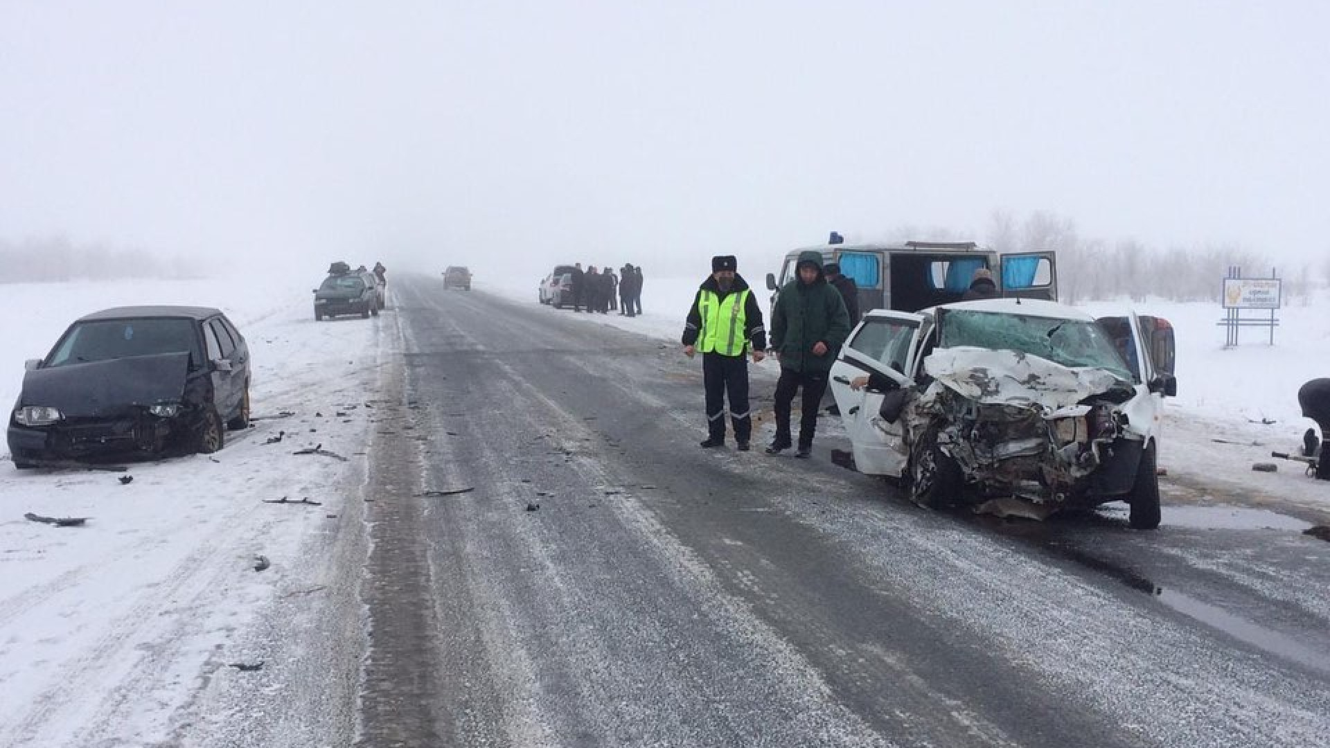 Пассажир погиб в ДТП с участием пяти авто в ЗКО: 30 января 2021 15:51 -  новости на Tengrinews.kz