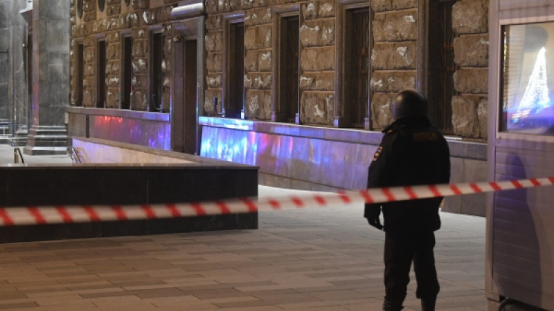 Оцепление у здания ФСБ на Лубянке. © РИА Новости