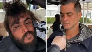 "Я бы вышла замуж за этого симпатягу". Парикмахер бесплатно преображает бездомных людей 