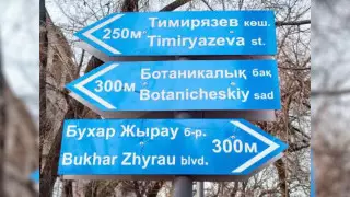 Указатели с ошибками в центре города возмутили алматинцев