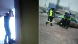 Астанчанин пытался спрыгнуть с 12-го этажа. Его спасение попало на видео
