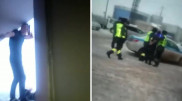 Астанчанин пытался спрыгнуть с 12-го этажа. Его спасение попало на видео