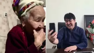 Мейрамбек Бесбаевқа тілек айтқан әжей желі қолданушыларын тәнті етті