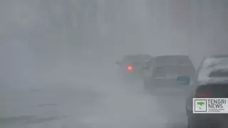 Все трассы Нур-Султана закрыты из-за метели