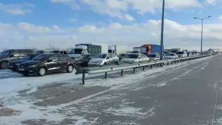 Более 800 авто скопилось из-за закрытой трассы Нур-Султан-Щучинск