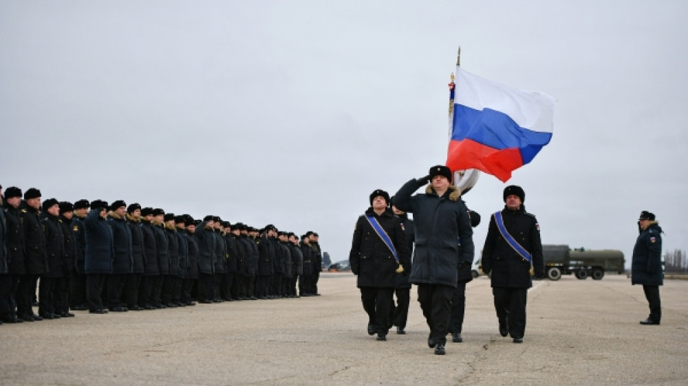 Военнослужащие Черноморского флота на аэродроме в Крыму. © РИА Новости