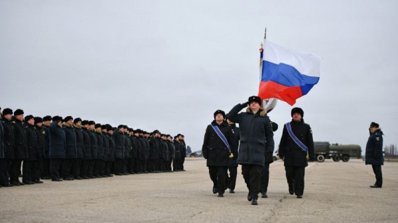 Военнослужащие Черноморского флота на аэродроме в Крыму. © РИА Новости
