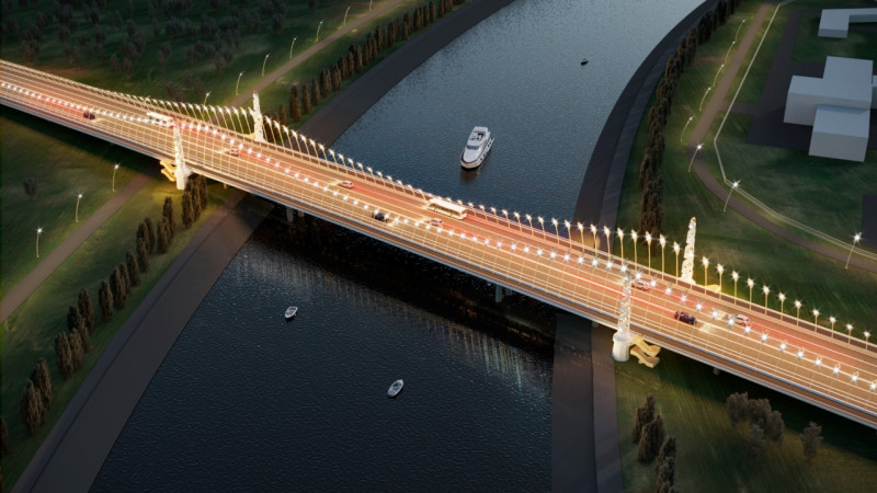 Эскиз моста на проспекте Тауелсиздик. Иллюстрация:astana.gov.kz