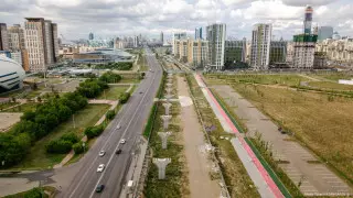 Автобусные полосы отменили по Кабанбай батыра в Нур-Султане