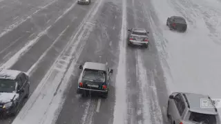 Крупную трассу закрыли в Алматинской области