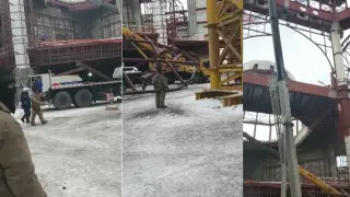 Конструкция обрушилась на стройке мечети в Нур-Султане