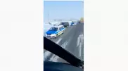 Погоня полицейских за внедорожником Lexus в ЗКО попала на видео