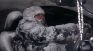 "Заснеженный" полицейский из Костанайской области удивил Казнет