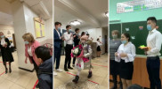 Первый раз в первый класс в марте пошли школьники в Алматы