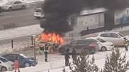 Авто загорелось в центре Нур-Султана