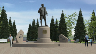 Эскиз памятника Талгату Бегельдинову