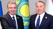 Назарбаев и Мирзиеев обменялись поздравлениями