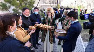 100 деревьев высадили в Шымкенте в канун Наурыза