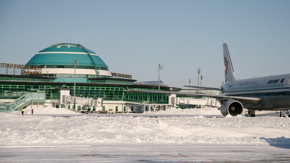 Аэропорт Нур-Султана закрыли для взлета и посадки до полуночи