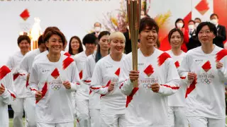 Эстафета олимпийского огня стартовала в Японии