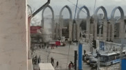 Бургерная загорелась на "Атакенте" в Алматы