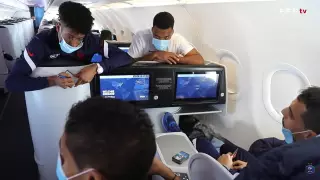 Сборная Франции показала ролик о полете в Нур-Султан