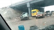 Водитель погиб при столкновении Honda с пассажирским автобусом в Караганде