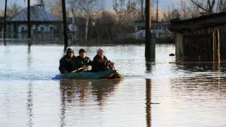 Озеро рискует превратиться в "море" на Севере Казахстана