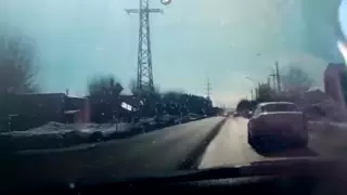 Кадры эффектного окончания погони сняли патрульные в Костанае