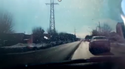 Кадры эффектного окончания погони сняли патрульные в Костанае