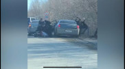 Задержание вооруженного преступника в Уральске попало на видео