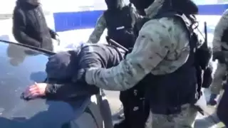 Задержание крупной ОПГ сняли на видео в Карагандинской области