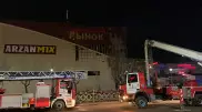 Рынок "Шапагат" загорелся в Нур-Султане