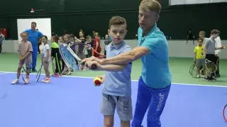 В Лисаковске открыли новый теннисный центр