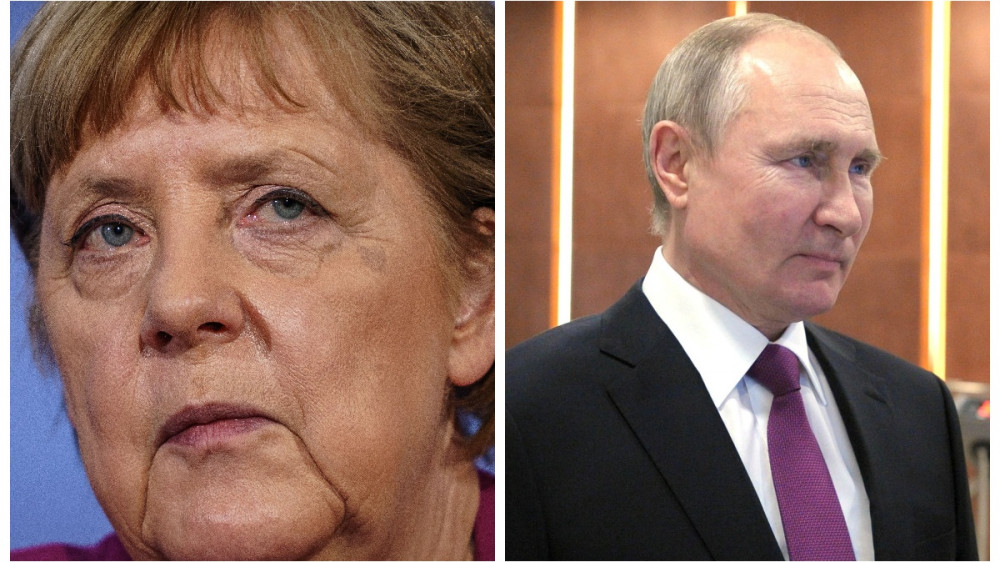 Меркель потребовала от Путина отвести войска от украинской границы