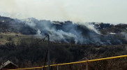 Склон горы горел в Алматы